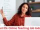 ESL Online Teaching Jobs