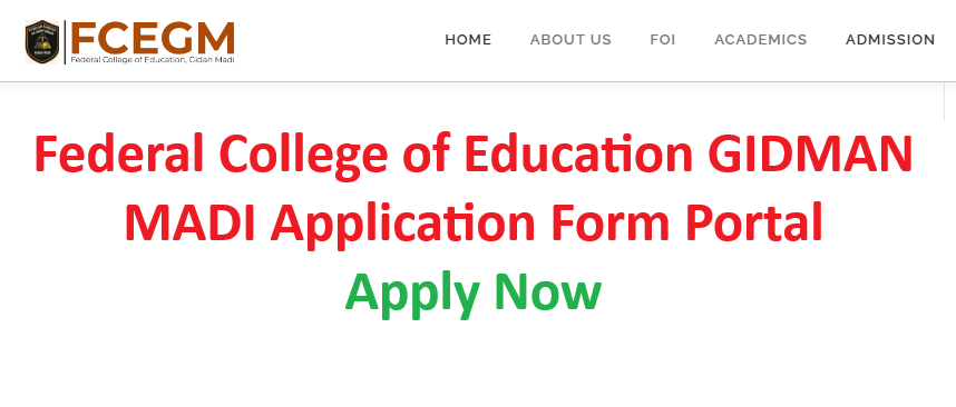 FCE GIDAM MADI Recruitment