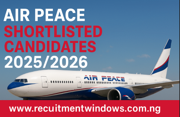 Air Peace Shortlisted Candidates