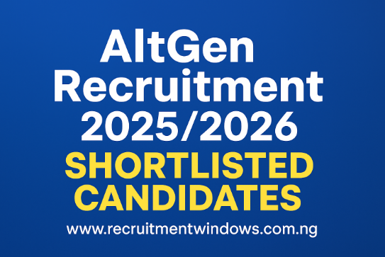 AltGen Shortlisted Candidates