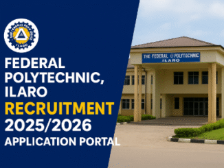 Federal Polytechnic Ilaro Recruitment
