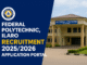 Federal Polytechnic Ilaro Recruitment