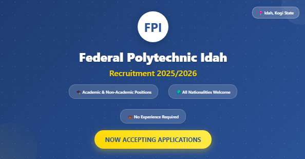 Federal Polytechnic, Idah Recruitment