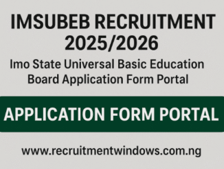 IMSUBEB Recruitment