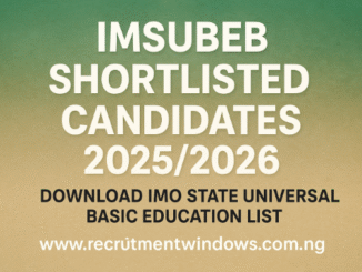 IMSUBEB Shortlisted Candidates