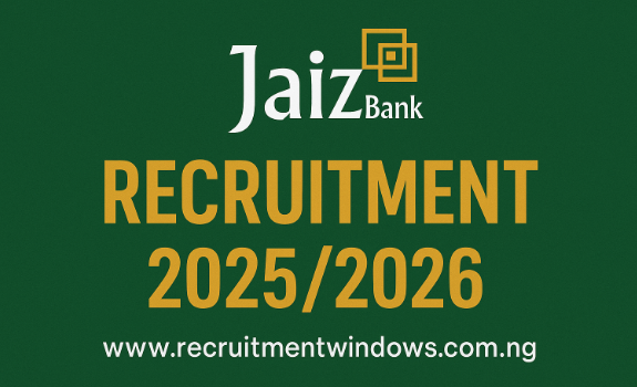 Jaiz Bank Recruitment