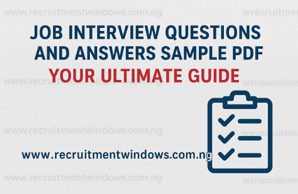 Job Interview Questions and Answers Sample PDF