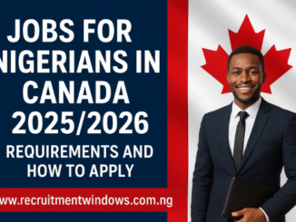 Jobs for Nigerians in Canada