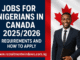 Jobs for Nigerians in Canada