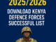 KDF Shortlisted Candidates