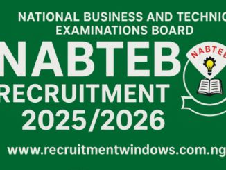 NABTEB Recruitment