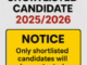 NDE Shortlisted Candidate