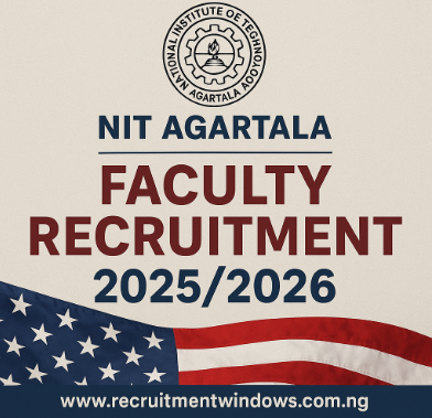 NIT Agartala Faculty Recruitment