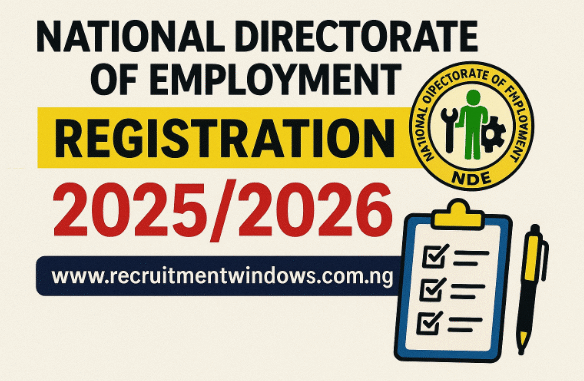 National Directorate of Employment (NDE) Registration