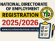 National Directorate of Employment (NDE) Registration