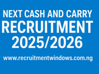 Next Cash and Carry Recruitment
