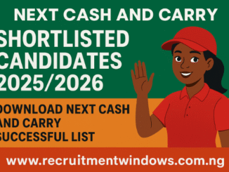 Next Cash and Carry Shortlisted Candidates