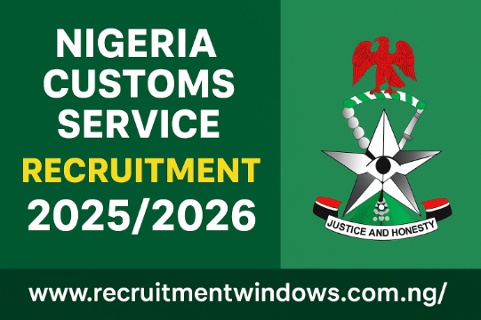 Nigerian Customs Service Recruitment Nigerian Customs Service Recruitment