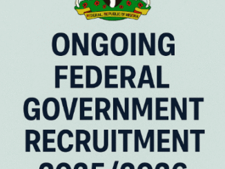Ongoing Federal Government Recruitment