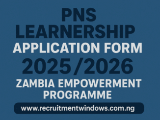 PNS Learnership Application Form
