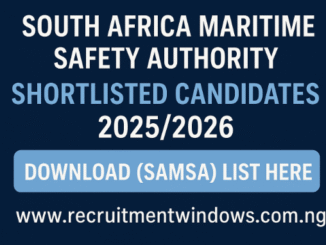 SAMSA Shortlisted Candidates