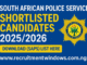 South African Police Service Shortlisted Candidates