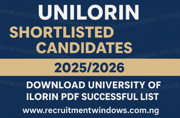 UNILORIN Shortlisted Candidates
