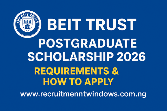 Beit Trust Postgraduate Scholarship